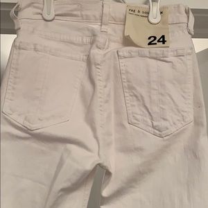 Like NEW Rag & Bone White High Rise Skinny Jean